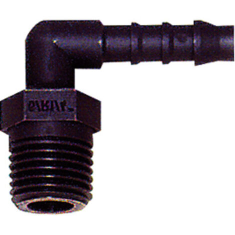 Riegler Winkel-Einschraubstutzen, R 1/8 a., für Schlauch LW 4 mm, PA 6