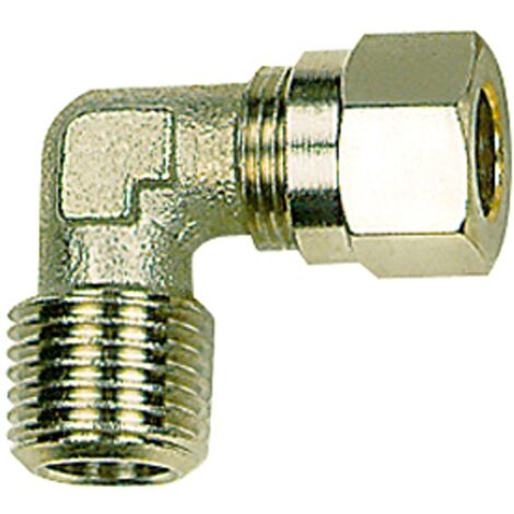 Riegler Winkel-Einschraubverschraubung, R 3/8 a., Rohr-Außen-Ø 8