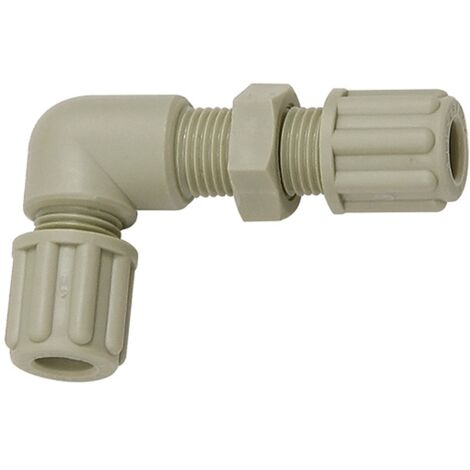 Riegler Winkel-Schottverbindung, M14x1,5, für Schlauch 6/8 mm, SW 19, PP