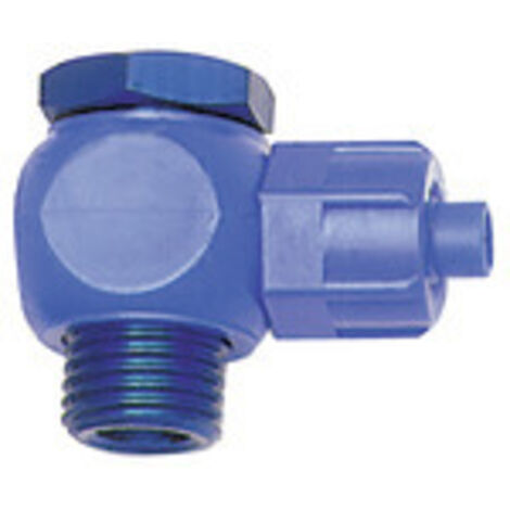 Riegler Winkel-Verschraubung, drehbar, G 1/4, für Schlauch 6/4, POM