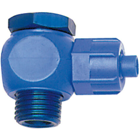 Riegler Winkel-Verschraubung, drehbar, G 1/8, für Schlauch 6/4, POM
