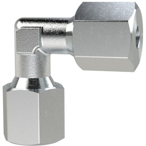 Riegler Winkel-Verschraubung, Rohr-Außen-Ø 4 mm, Stahl verzinkt