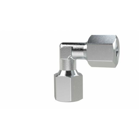 Riegler Winkel-Verschraubung, Rohr-Außen-Ø 6 mm, Stahl verzinkt