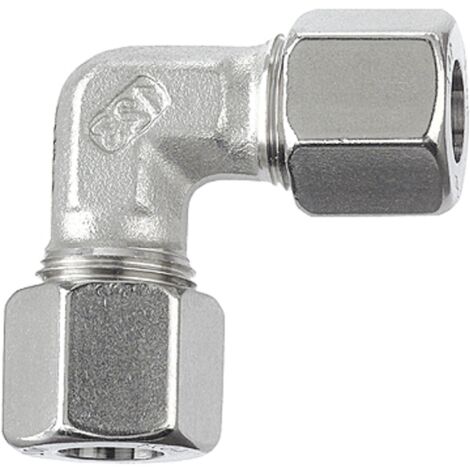 Riegler Winkel-Verschraubung, Rohr-Außen-Ã˜ 10mm, Edelstahl 1.4571, 315bar