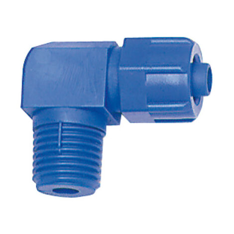 Riegler Winkel-Verschraubung, starr, R 1/4 a., für Schlauch 12/9 mm, POM
