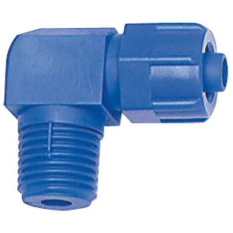 Riegler Winkel-Verschraubung, starr, R 3/8 a., für Schlauch 12/9 mm, POM