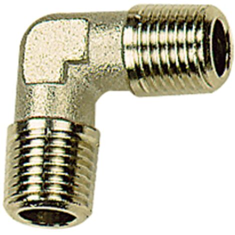 Riegler Winkelstück, außen/außen, R 1/2, SW 21, Messing vernickelt