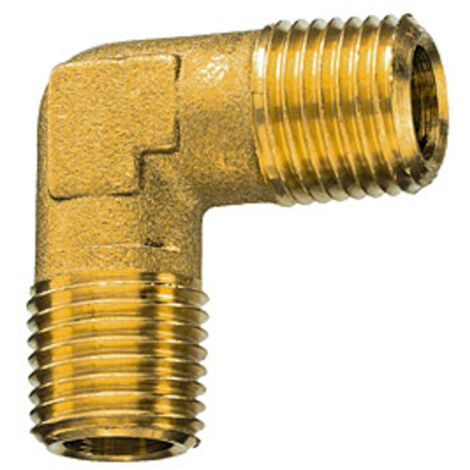 Riegler Winkelstück, außen/außen, R 3/4, SW 25, Messing blank