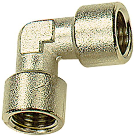 Riegler Winkelstück, innen/innen, G 1/2, SW 21, Messing vernickelt