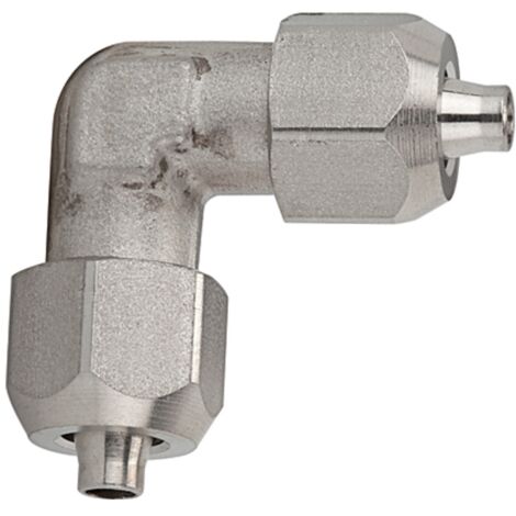Riegler Winkelverbinder, für Schlauch 10/8 mm, Edelstahl 1.4404