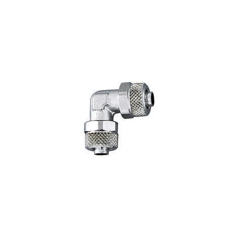Riegler Winkelverbinder, für Schlauch 4/2 mm, SW 9, Messing vernickelt