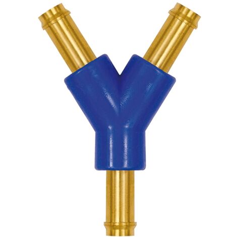 Riegler Y-Schlauchverbindungsstutzen, für Schlauch LW 6, Messing und POM