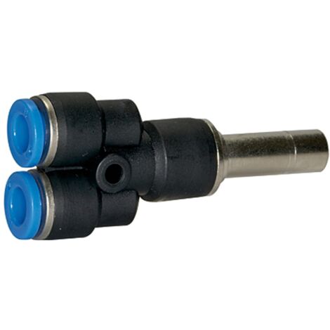 Riegler Y-Steckverbindung, Stecknippel 4 mm »Blaue Serie« mini, Schl.-Ø 4