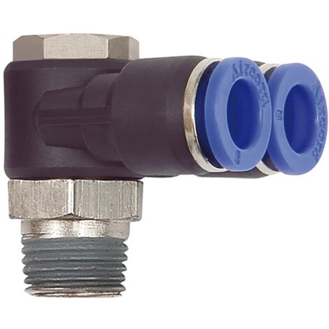 Riegler Y-Winkelsteckverschraubung »Blaue Serie«, drehbar, R 1/4 a. Ø 8mm