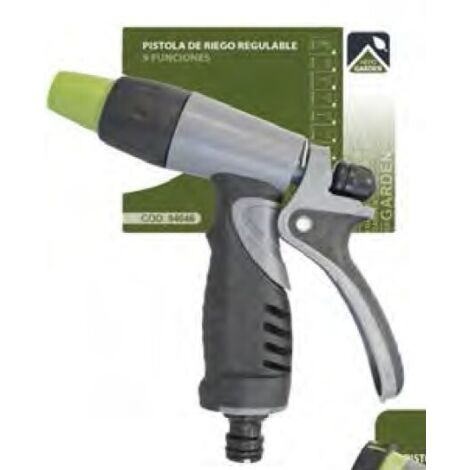 RIEGO RAPIDO PVC PISTOLA REGULABLE 9 FUNCIONES