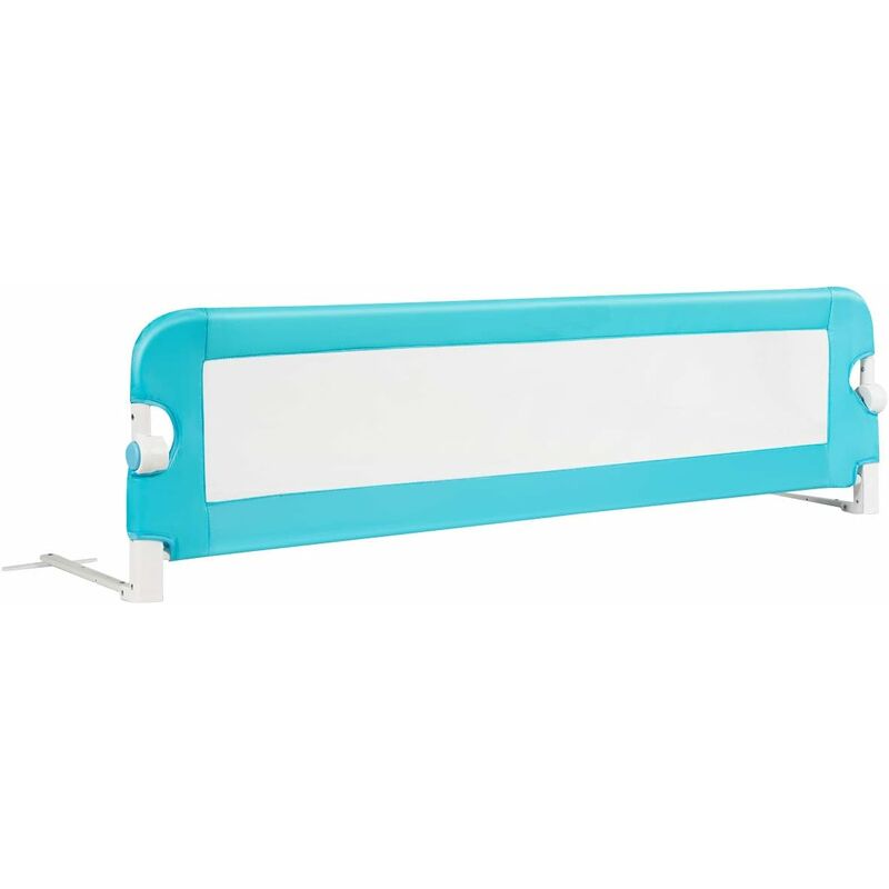 

Riel de Cama Plegable Barandilla para la Cama Protección para Bebé Barrera de Cama para Cama Individual/Cama Matrimonial (150x42cm, Azul)