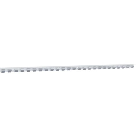 Riel de cortina acero inoxidable plateado 1 m vidaXL