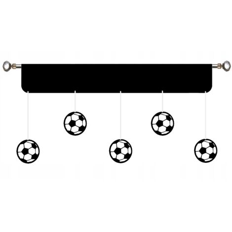 Riel moderno para cortinas, balones de fútbol para un jugador de fútbol, balones de fútbol para un niño, 150