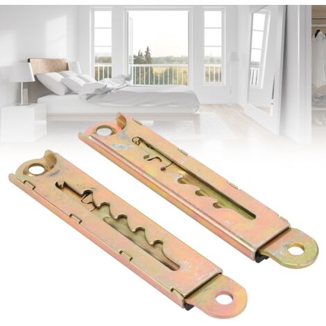 Riel telescópico elevable ajustable en 5 direcciones para cabeceros de sofá y cama  Muebles con bisagras  Accesorios  Juego de 2 piezas de hierro inoxidable  Ajuste de ángulo y altura para aficionados