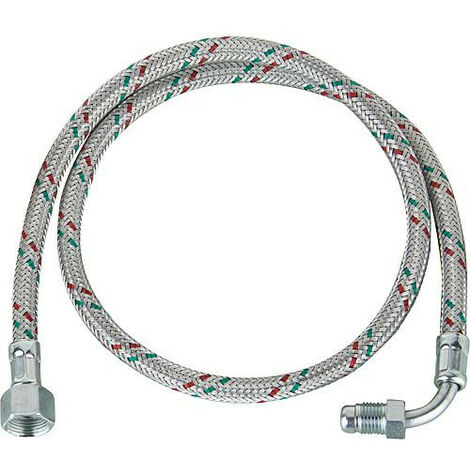 Riello – Flexible chauffage central 1000mm – Côté pompe DN 8 (1/4') – Côté flexible DN 10 (3/8') avec cône intérieur – N° fabricant 3005720