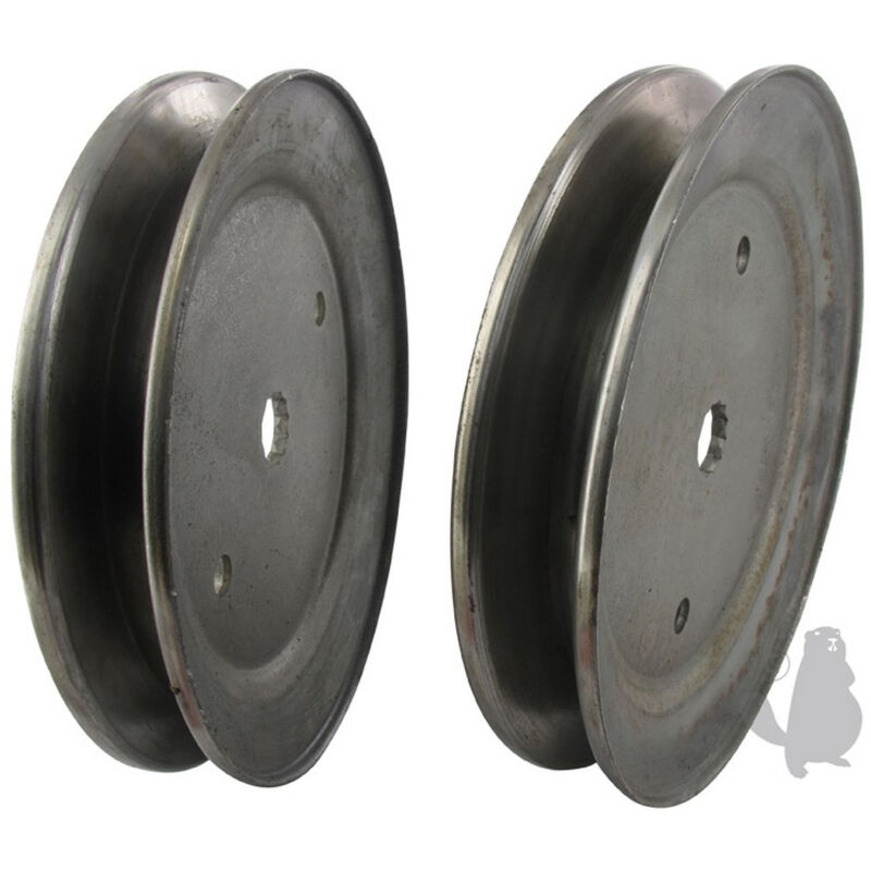 Riemenscheibe für Achse ø: Außenmaß 148 mm, Zentralbohrung: 15,9 mm (gezahnt), passend für Ayp/Husqvarna. Ersetzt Original: 199789, 53219978