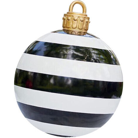 Riesen Weihnachtskugel 60cm, Transparente Kugel, Riesen Aufblasbare Weihnachtskugel Weihnachtsbaumkugeln, Aufblasbare Weihnachtsdeko Kugel im Freien, PVC Weihnachtsschmuck
