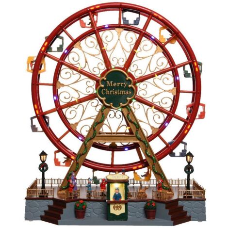 Riesenrad mit Bewegung und LED 37x21x45cm