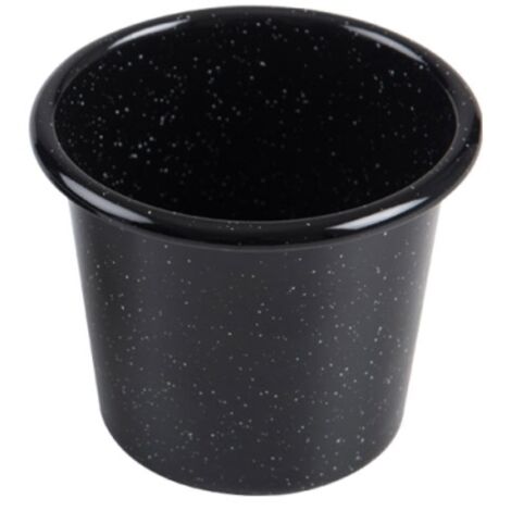 Riess Back- Muffinform hoch Ø8cm Schwarz Emaille