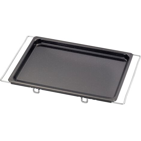 Riess Backblech Multiflex niedrig 41-51x33cm Schwarz Emaille