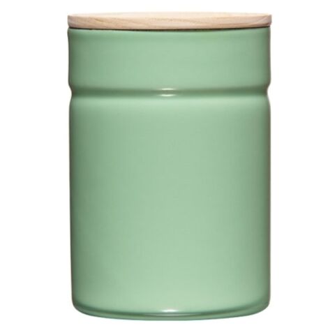 Riess Boîte à provisions avec couvercle Ø8cm 525ml slow green émail