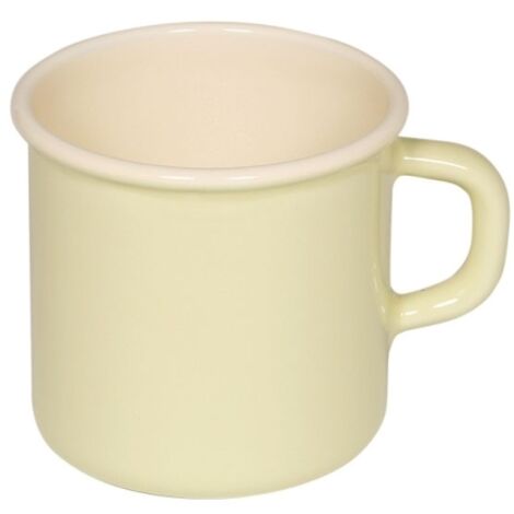 Riess Classic pentola con bordo/tazza Ø8cm 3/8 litri smalto giallo pastello