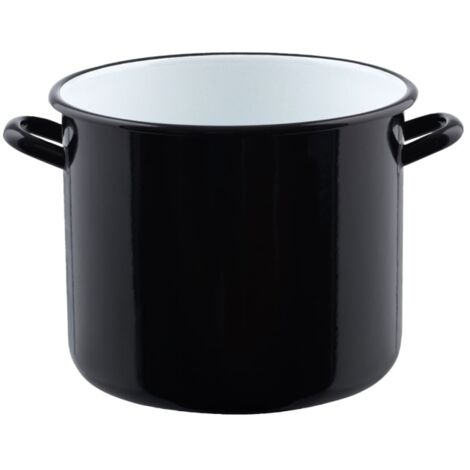Riess Classic pentola gigante con bordo Ø20cm, 4 litri smalto nero senza coperchio