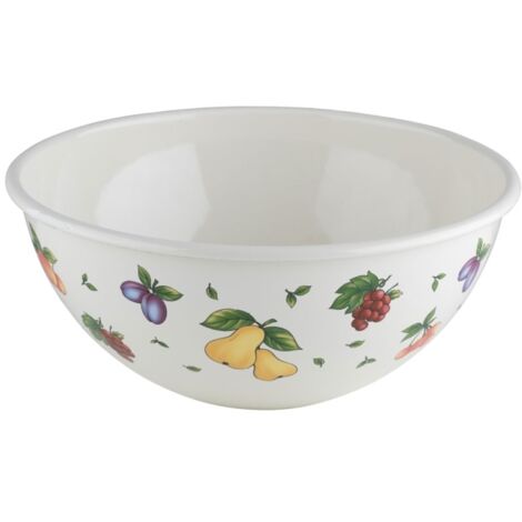 Riess Country Fruit Garden saladier Ø26 cm 4 litres émaillé