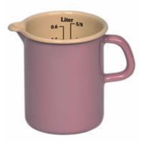 RIESS Messbecher emailliert 0,5 l rosa/bunt