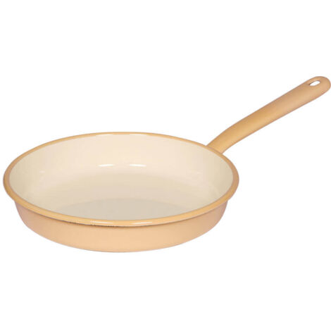 Riess Omelettpfanne aus Emaille 22 cm Goldgelb