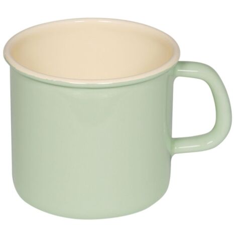 Riess pentola (tazza) con bordo Ø11cm 0,75 litri smalto Classic Pastello verde nilo
