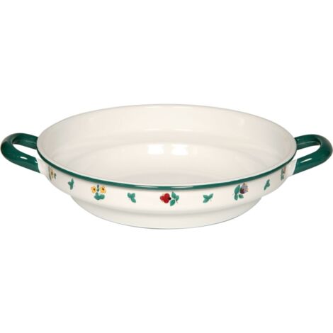 Riess Plat paysan Ø28cm Country Gmundner Streublumen émaillé