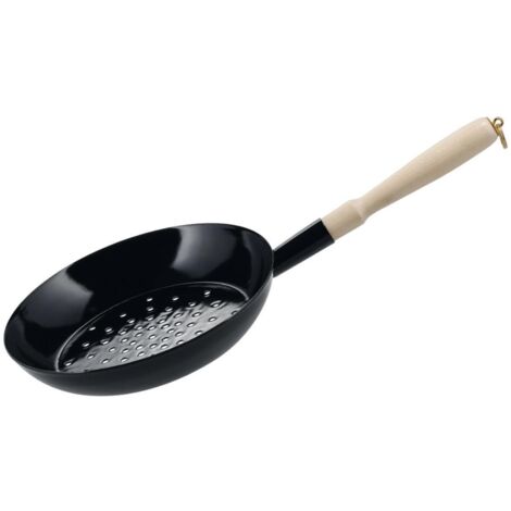 Riess Poêle à marrons 26cm émail noir