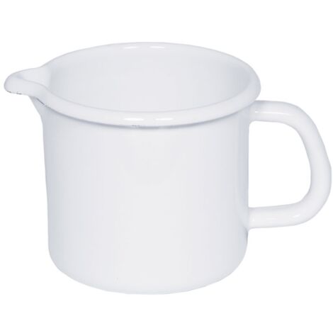 Riess Schnabel- Milchtopf Ø16cm 2 Liter Emaille Classic Weiss