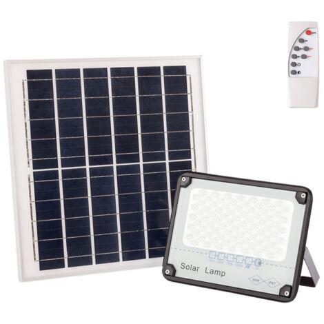 PROIETTORE FARO A ENERGIA SOLARE 40w CON PANNELLO SOLARE INCLUSO  DIMMERABILE – M&P Megastore