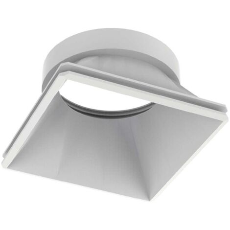 Riflettore Quadrato Fisso Dynamic Alluminio Bianco