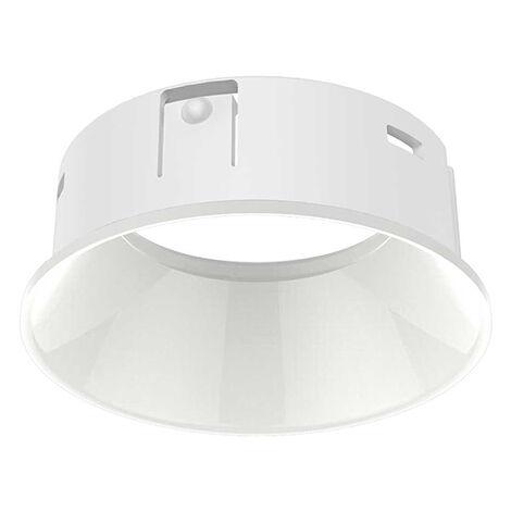 Riflettore Tondo A Incasso Contemporaneo Bento Metallo Bianco
