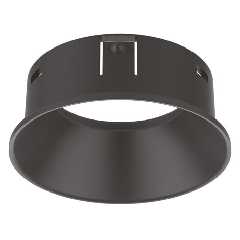 Riflettore Tondo A Incasso Contemporaneo Bento Metallo Nero