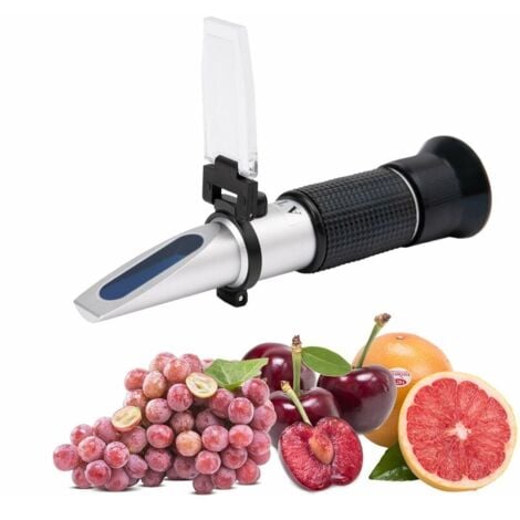 ZVD Rifrattometro Brix 0-40% Alcol 0-25% ATC Portatile - Misura il contenuto di zucchero per vino, birra, frutta, vinificazione