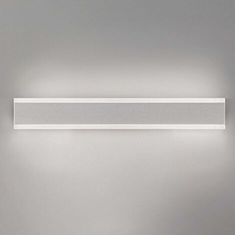 Riga Applique et plafonnier à LED 27W 2180lm 3000K IP54 en aluminium blanc mat pour intérieur et extérieur design minimaliste moderne 50.5cm