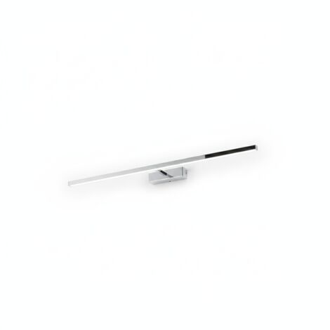 RIGA Applique LED 24W 1680LM CCT 3000K 4000K 6000K in metallo cromo lucido 102cm orientabile