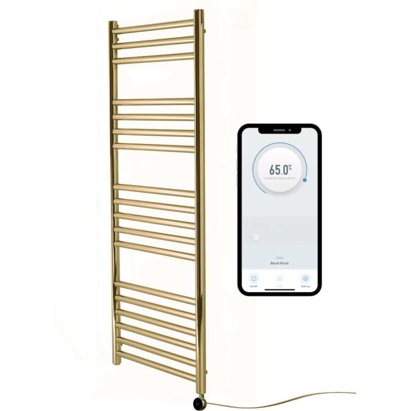 Image of Riga Brushed Brass Stainless Steel Electric&hellip;