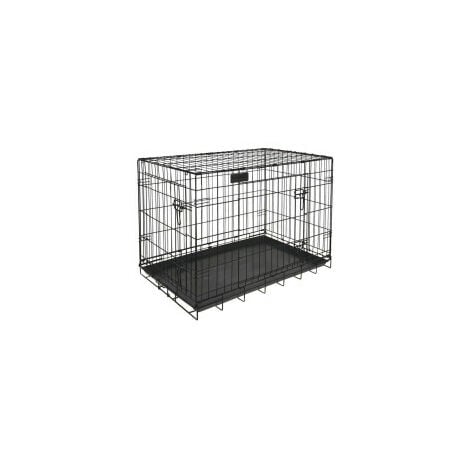 FEANDREA 2 Portes Cage Pour Chien - Pliable et Transportable 