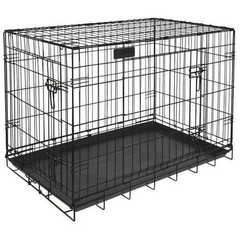 main image of "RIGA Cage pour chien - Taille XL - Noir - 109 cm"