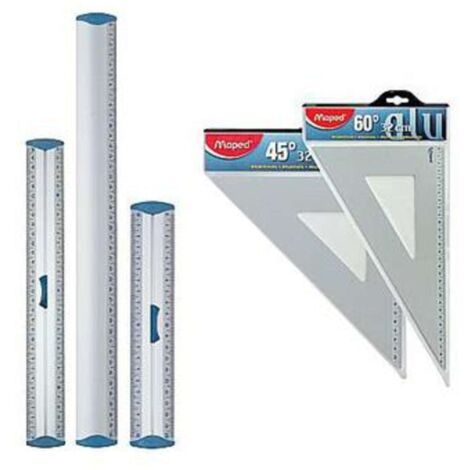 Riga Cm.100 Alluminio Maped X1